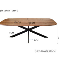 Jesper Danish Oval 180cm