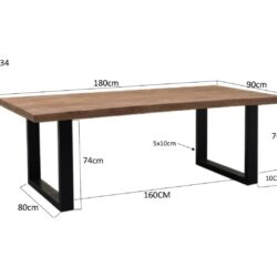 Sturdy U 180×90 cm