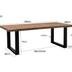 Sturdy U 200×100 cm