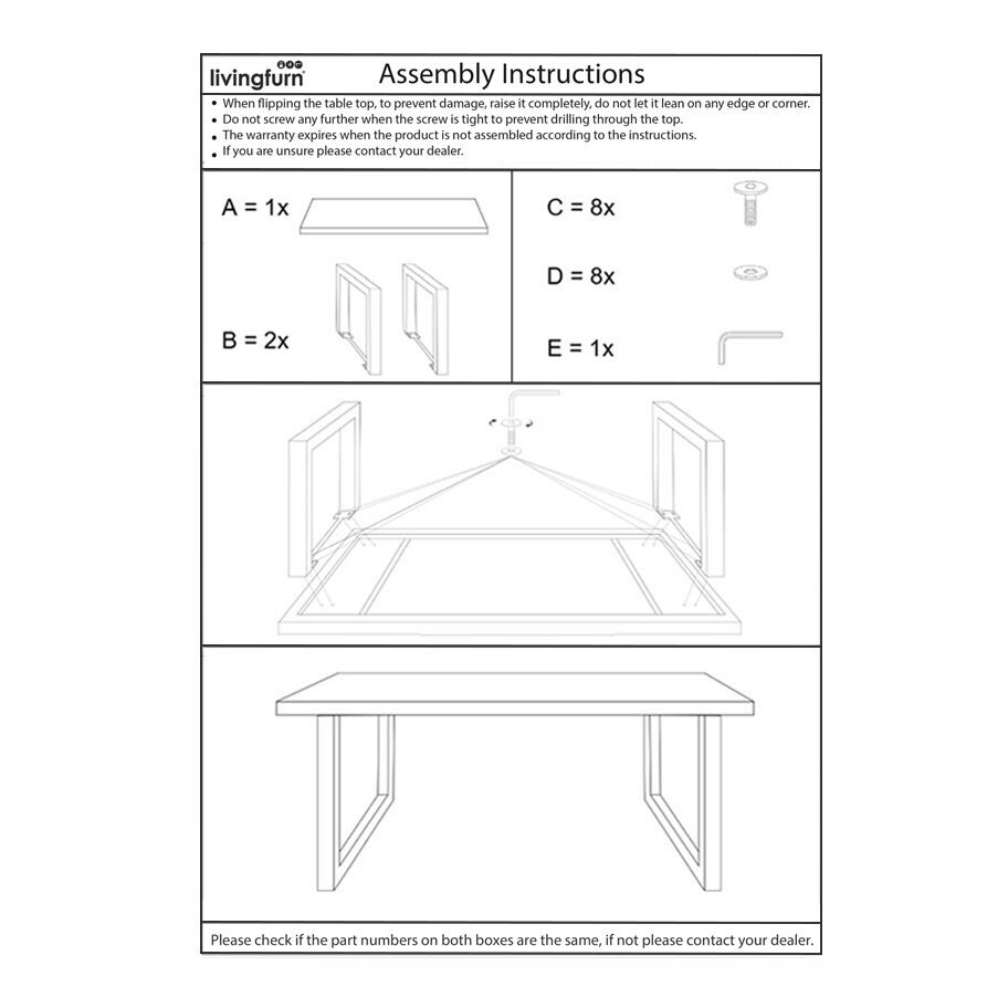 Sturdy U 240×100 cm