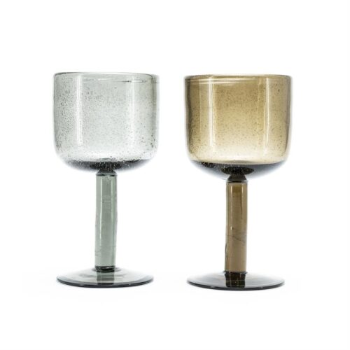 Wine glass Bubble – brown