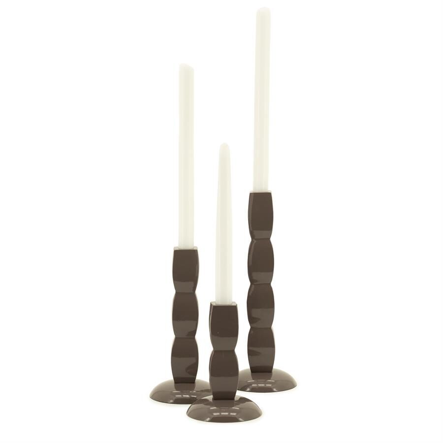 Candle holder Prinz – dark taupe