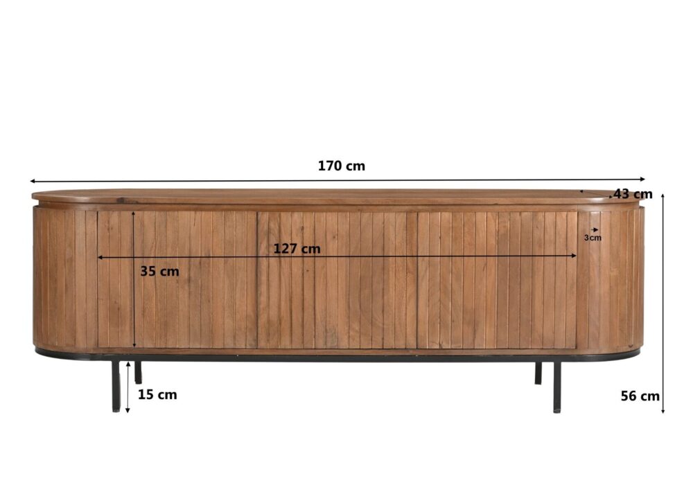 TV meubel Noor 170cm naturel