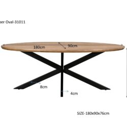 Jesper Oval 180 cm