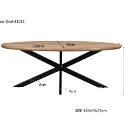 Jesper Oval 160 cm