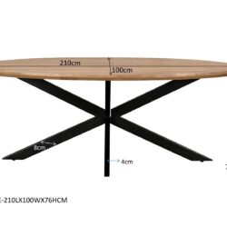 Jesper Oval 210 cm