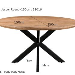 Jesper Round 150cm
