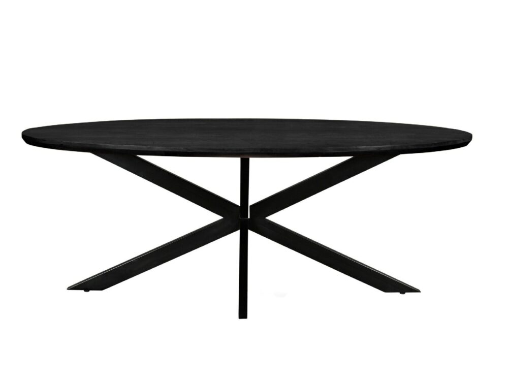 Jesper Oval Black 240 cm
