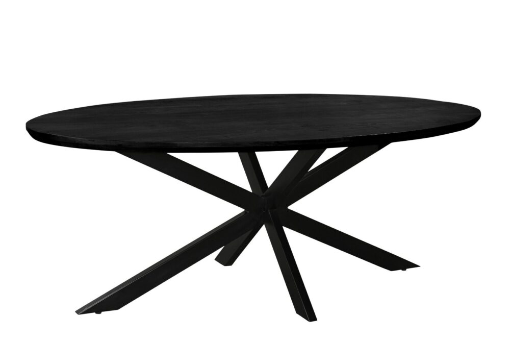 Jesper Oval Black 240 cm