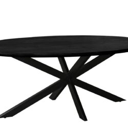 Jesper Oval Black 240 cm