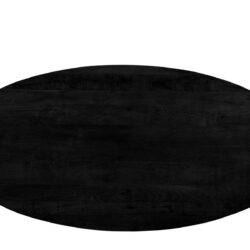 Jesper Oval Black 240 cm