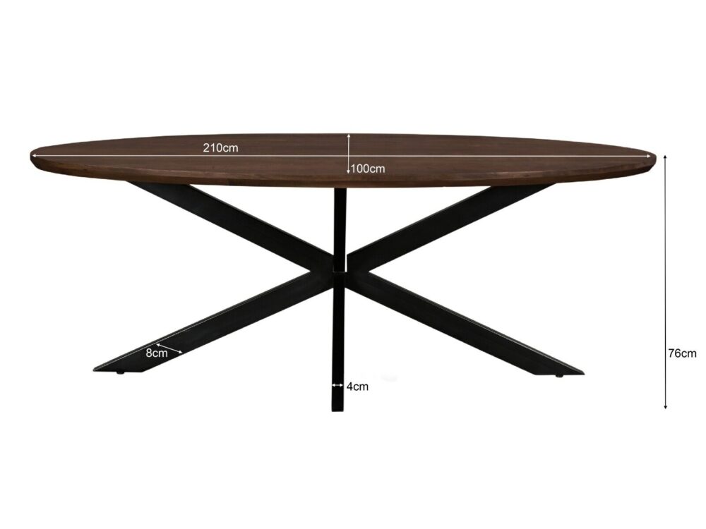 Jesper Oval Brown 210 cm