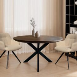 Jesper Round Brown 130cm