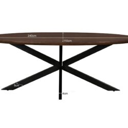 Jesper Oval Brown 240 cm