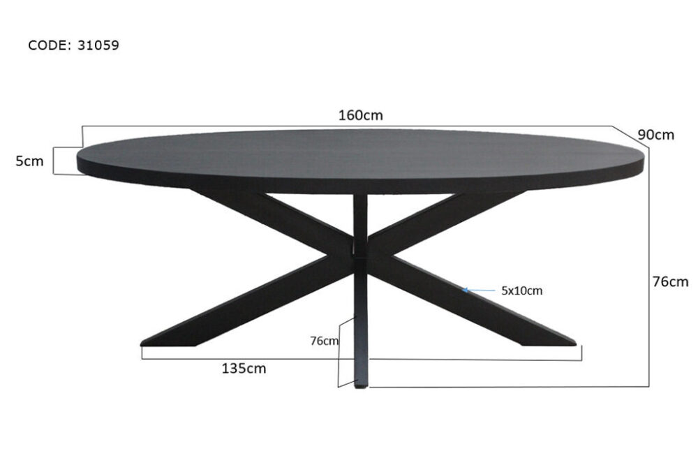 Kala Oval Spider 160cm