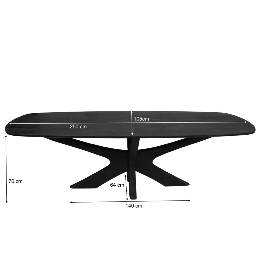 Brix Montreaux Black 250cm