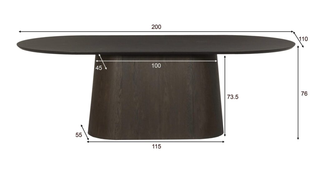 Tobago Espresso 200cm