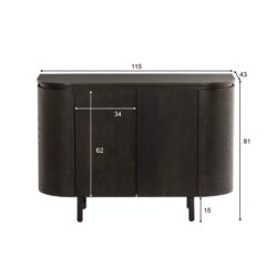 Tobago Espresso 115cm