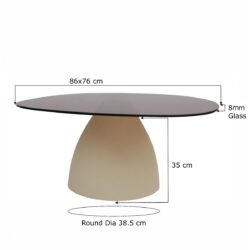 Salontafel Brix Mylon 86cm