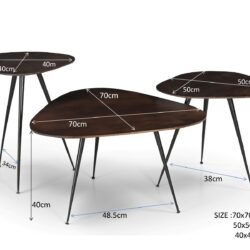 Brix Loua Brown set of 3