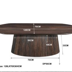 Salvator Walnut Oval 120