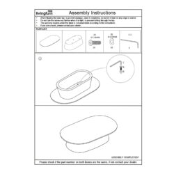 Salontafel Tobago Ovaal 120cm