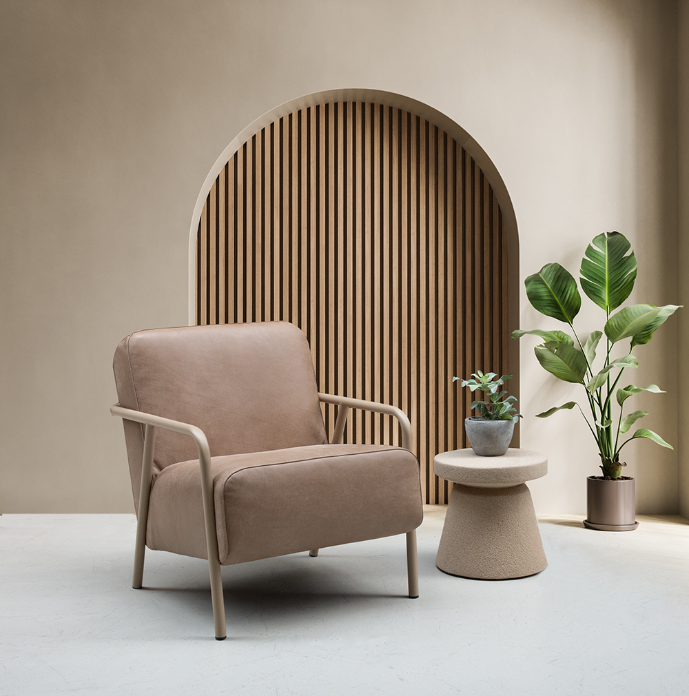 Sfeerfoto Japandi fauteuil Bailey van het Anker