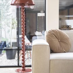 Floor lamp Luox – coral red