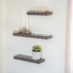 Wall shelf Prinz – dark taupe