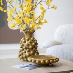 Vase Viro – mustard