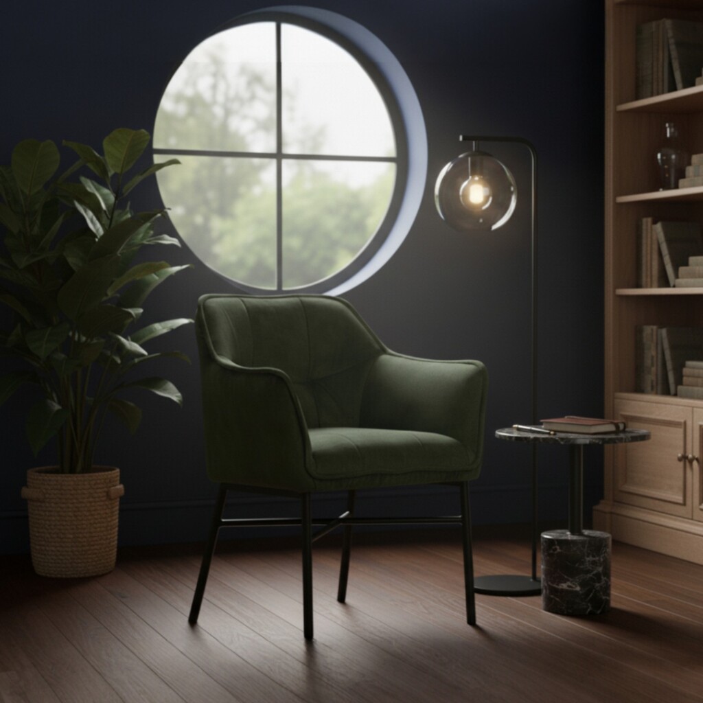 Eetkamerstoel Noel in adore groen direct leverbaar