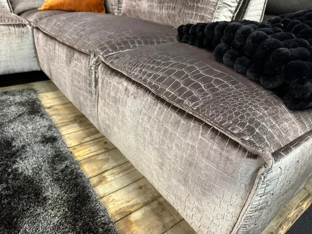Hoekbank Robin croco motief
