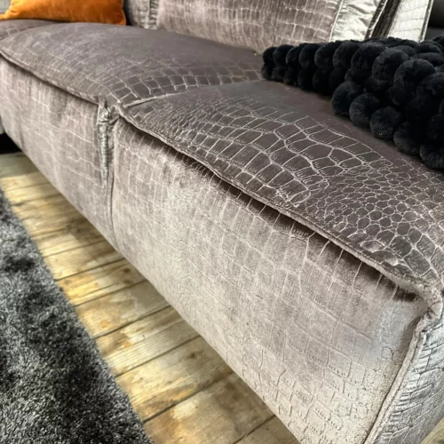 Hoekbank Robin croco motief