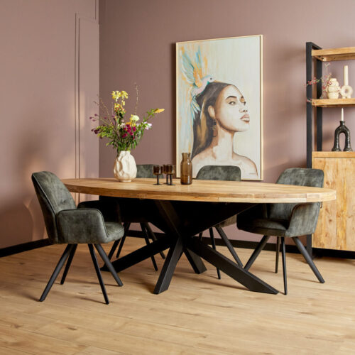 Ovale Eettafel Denver 210 cm