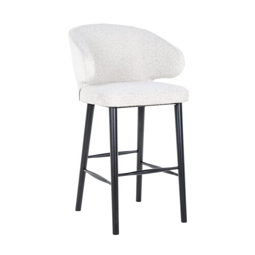 Taburete de bar bouclé blanco índigo (Copenhague 900 Bouclé Blanco)