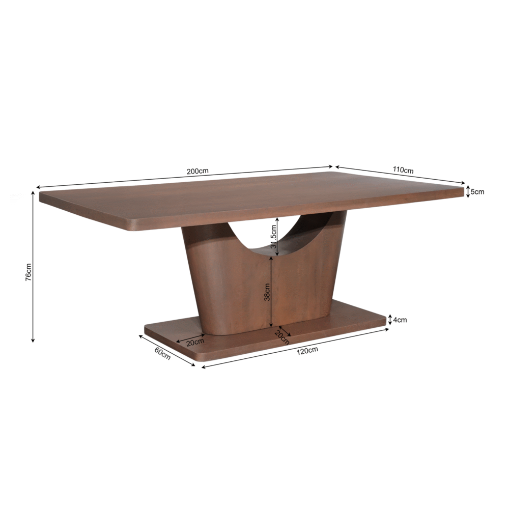 Eettafel Voco | 200 cm | Walnut