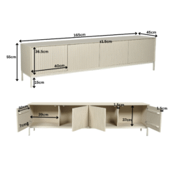 Tv meubel Madison Sand | 165 cm