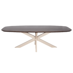 Eettafel Madison Walnut | 200 cm | Deens Ovaal | Poot Sand