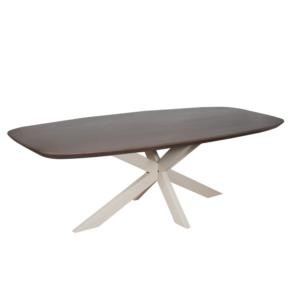Eettafel Madison Walnut | 280 cm | Deens Ovaal | Poot Sand