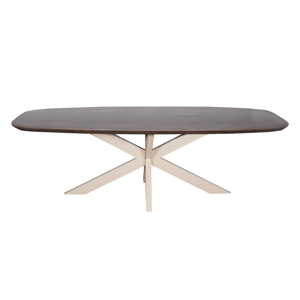 Eettafel Madison Walnut | 280 cm | Deens Ovaal | Poot Sand