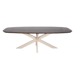 Eettafel Madison Walnut | 280 cm | Deens Ovaal | Poot Sand