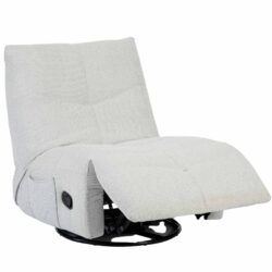 Relaxfauteuil Lazy starfurn in lichtgrijs manueel verstelbaar.