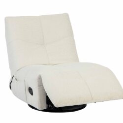 Relaxfauteuil Lazy in naturel kleur verstelbaar.