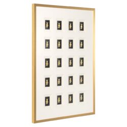 Wandkunst Bärenblock 3D (Schwarz/Gold)