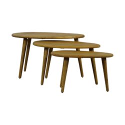 Tafelset Aria drie tafels mangohout