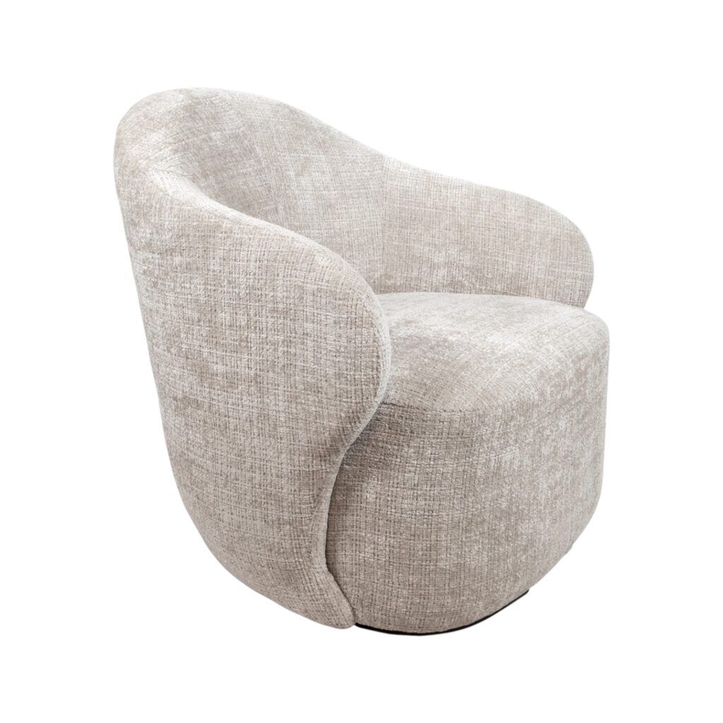 Draaifauteuil Jimmi in Puente ecru