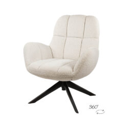 Draaifauteuil Elvis Monet Pearl