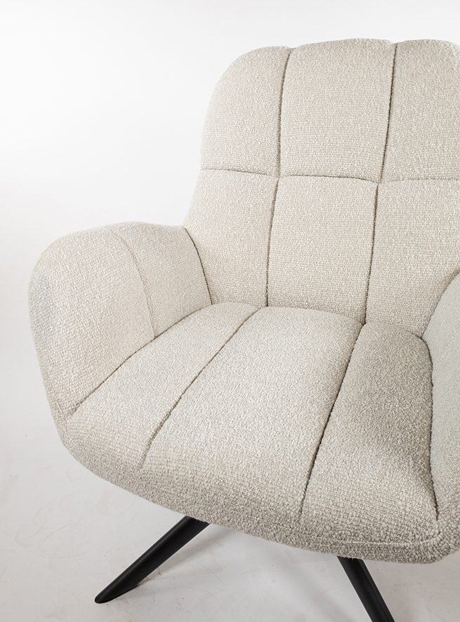 Draaifauteuil Elvis Monet Pearl