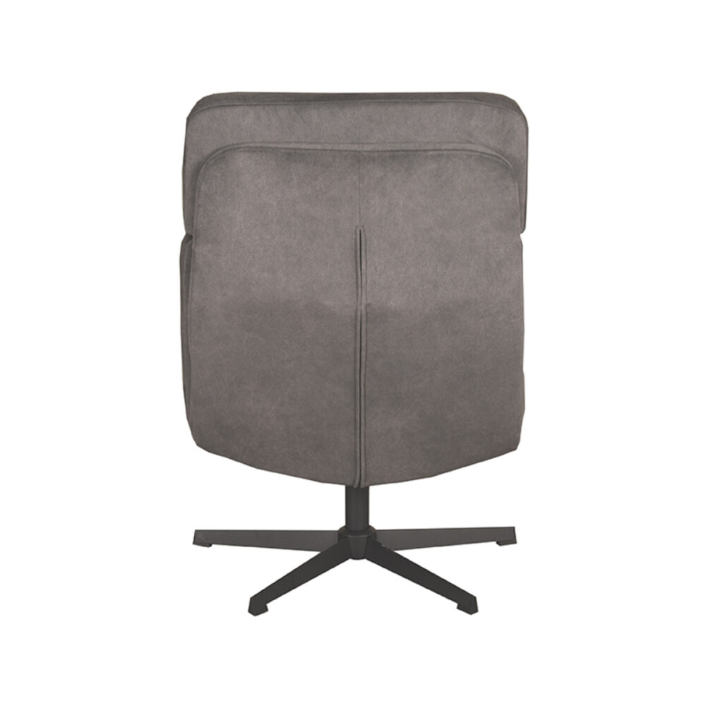 LABEL51 Fauteuil Alvar - Antraciet - Cosmo - Excl. Hocker