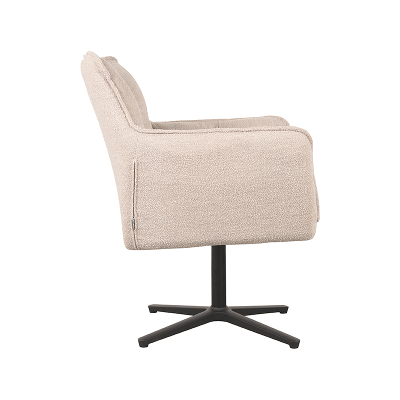 LABEL51 Fauteuil Ian - Naturel - Boucle - One Size